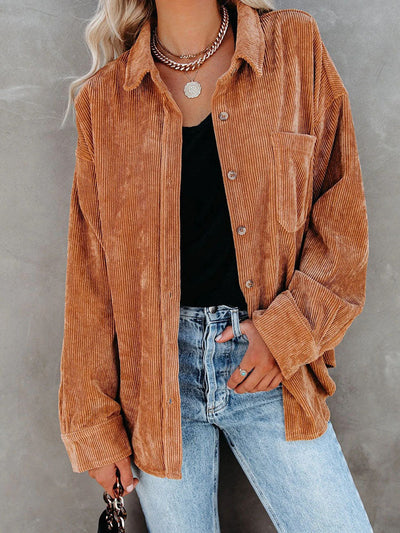 Women's Corduroy Button-Down Shirts