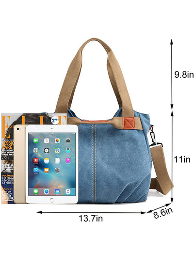 Convertible Washed Canvas Bag