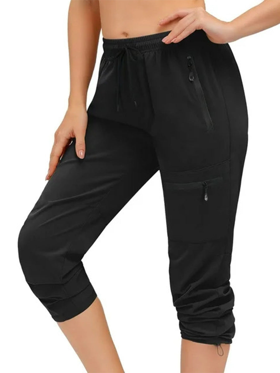 Women's Drawstring Stretch Jogging Pants Outdoor Quick-Drying Sweatpants