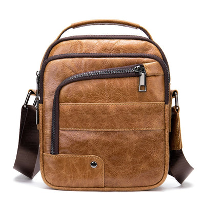 Men's Cowhide Crossbody Shoulder Bag