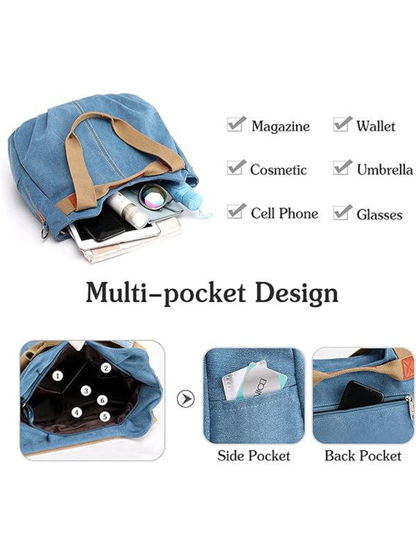 Convertible Washed Canvas Bag