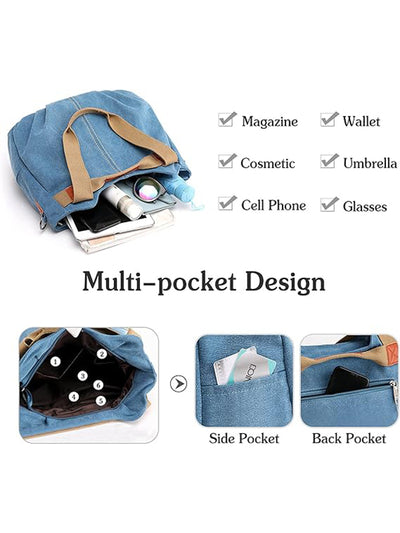 Convertible Washed Canvas Bag
