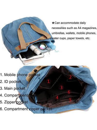 Convertible Washed Canvas Bag