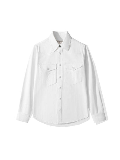 Men’s Vintage-Inspired Striped Denim Shirt