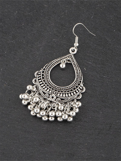 Ethnic-Style Alloy Jhumka Earrings