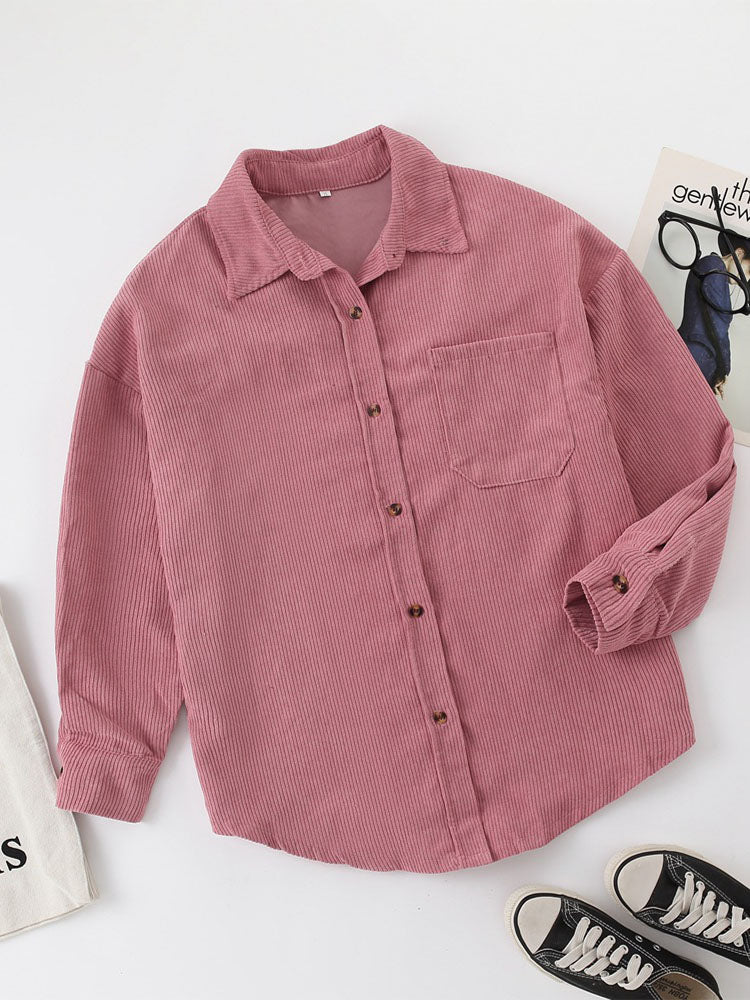 Women's Corduroy Button-Down Shirts