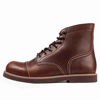 Men's Genuine Cowhide Leather Work Boots