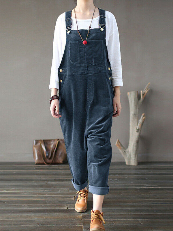 Women's Corduroy Cozy Overalls