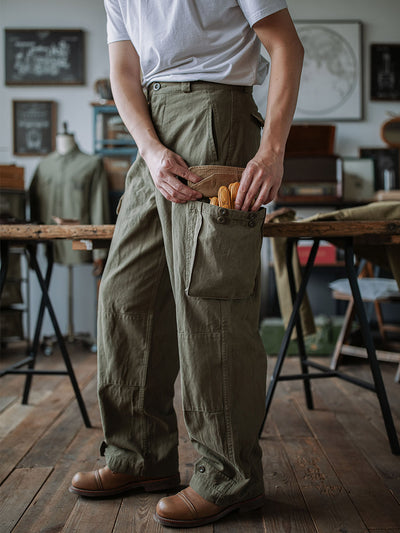 Reproduction French Army M-47 Herringbone Twill Trousers