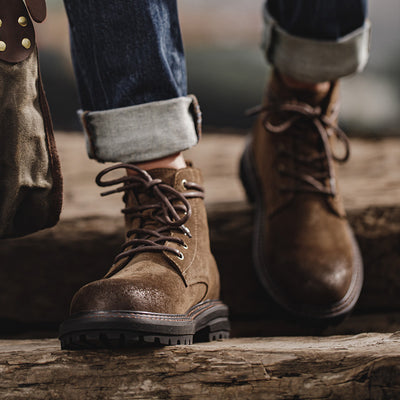 Classic Oil Wax Cow Suede Work Boots