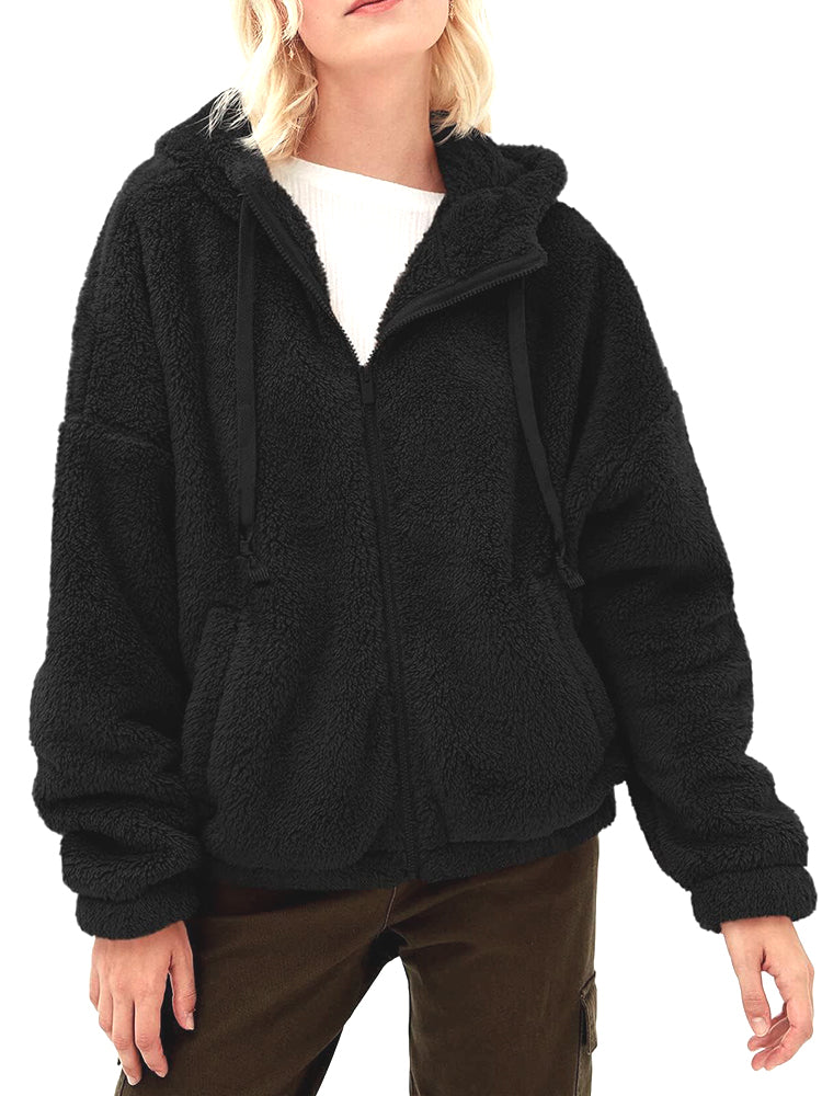 Fleece Oversized Full-Zip Hoodie