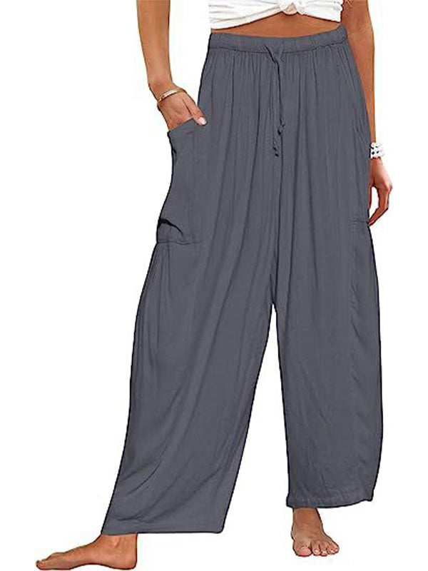 Loose Wide Leg Pants with Deep Pockets