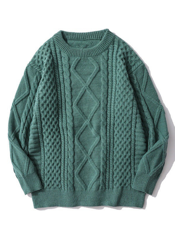 Men's Vintage-Inspired Cable Aran Sweater