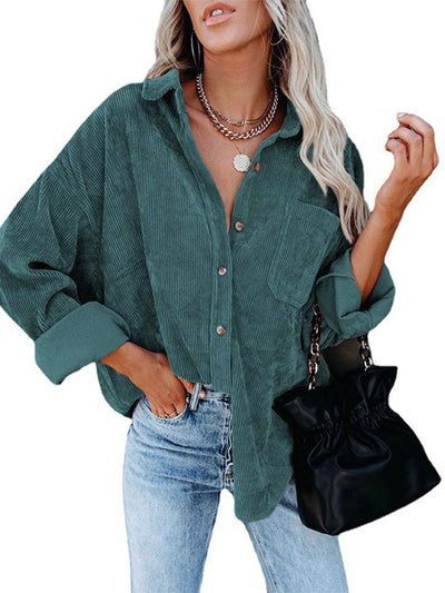 Women's Corduroy Button-Down Shirts
