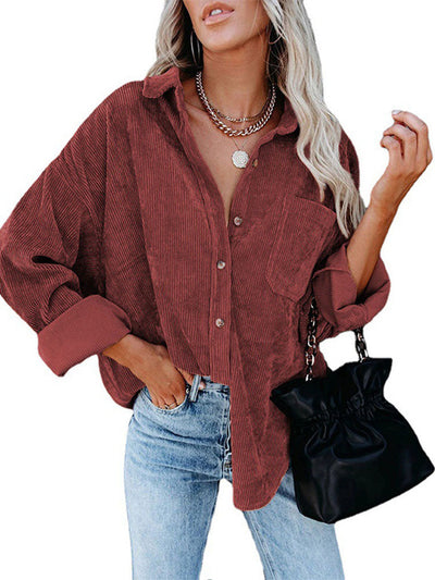 Women's Corduroy Button-Down Shirts