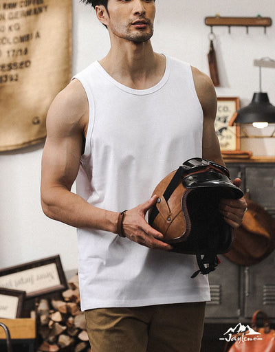 Men's Cotton Classic Crew Neck Tank Tops