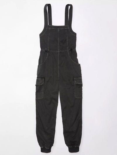 Women's Drape Baggy Cargo Overalls