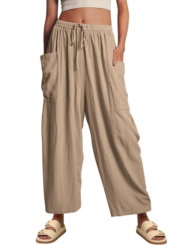 Loose Wide Leg Pants with Deep Pockets