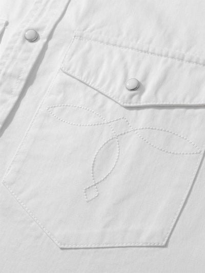 Men’s Vintage-Inspired Striped Denim Shirt
