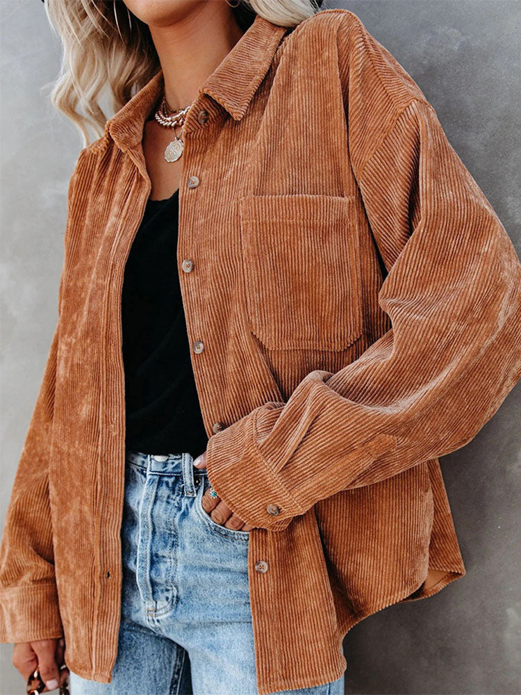 Women's Corduroy Button-Down Shirts