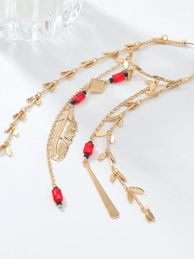 Bohemian Tassel Hoop Earrings