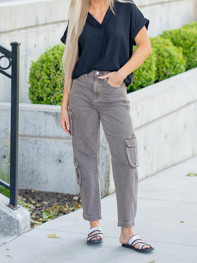 Women’s Relaxed Fit Denim Cargo Pants