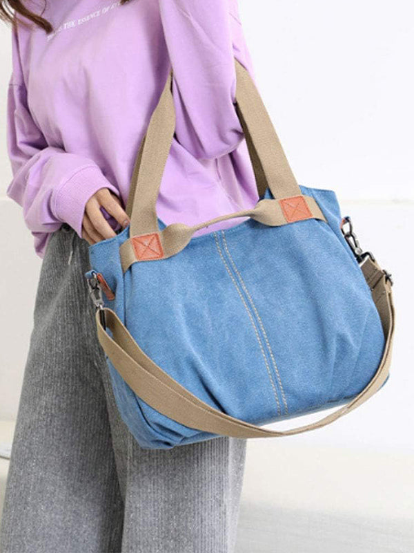 Convertible Washed Canvas Bag