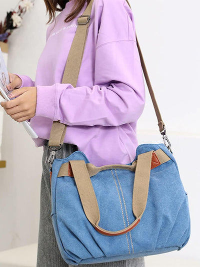Convertible Washed Canvas Bag