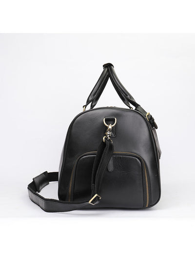 Premium Crazy Horse Leather Duffle Bag