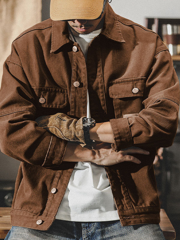 Men's American Vintage-Inspired Cargo Jacket