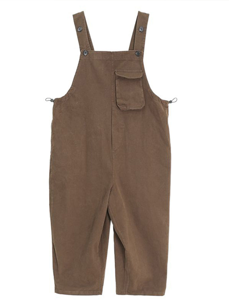 Women's Relaxed Fit Cotton Overalls