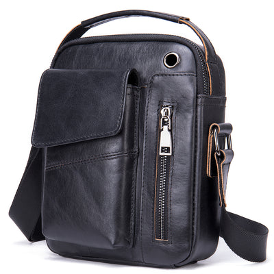 Men's Cowhide Crossbody Shoulder Bag