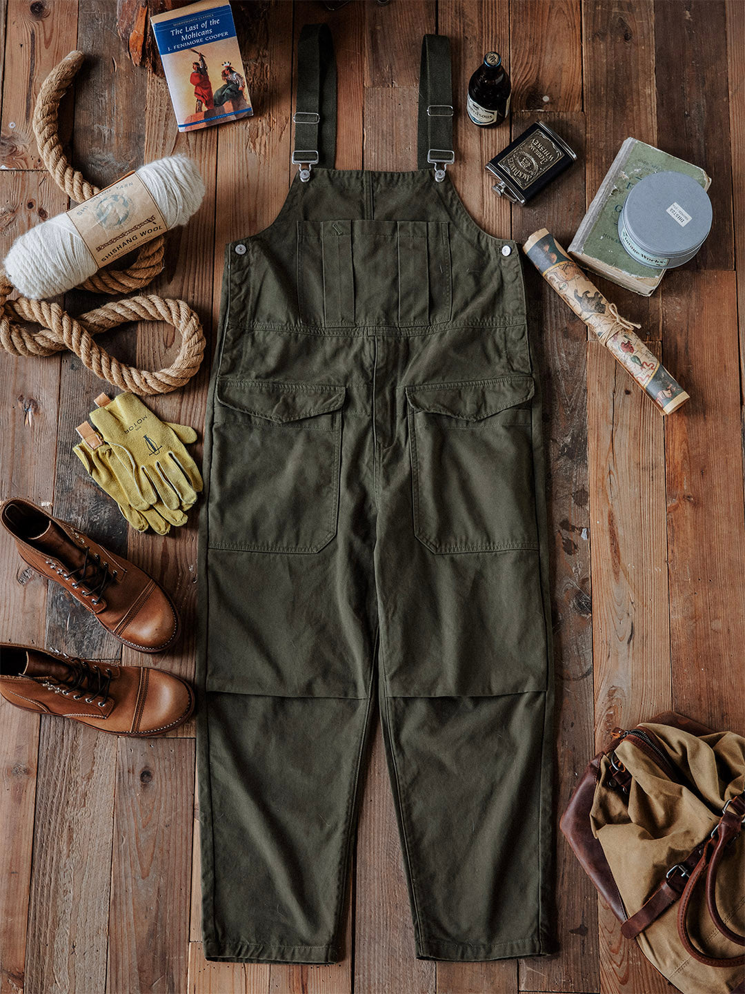 Men's Crafter Overalls with Flap Pockets