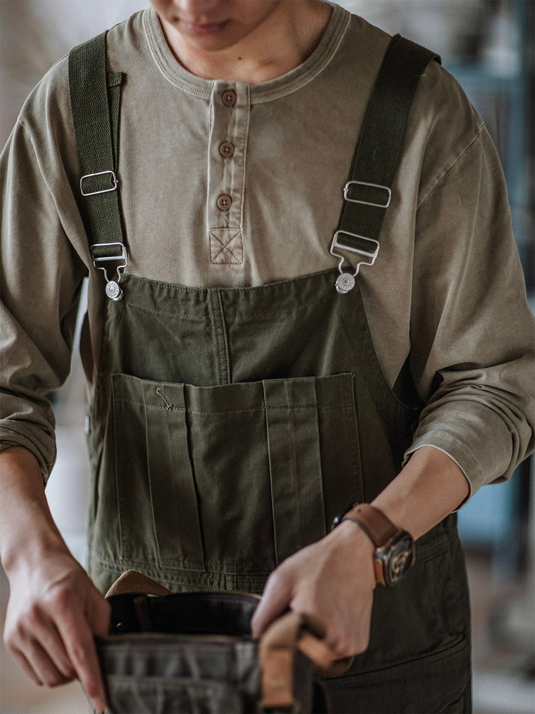 Men's Crafter Overalls with Flap Pockets