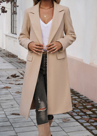 Women's Longline Double-Breasted Trench Coats