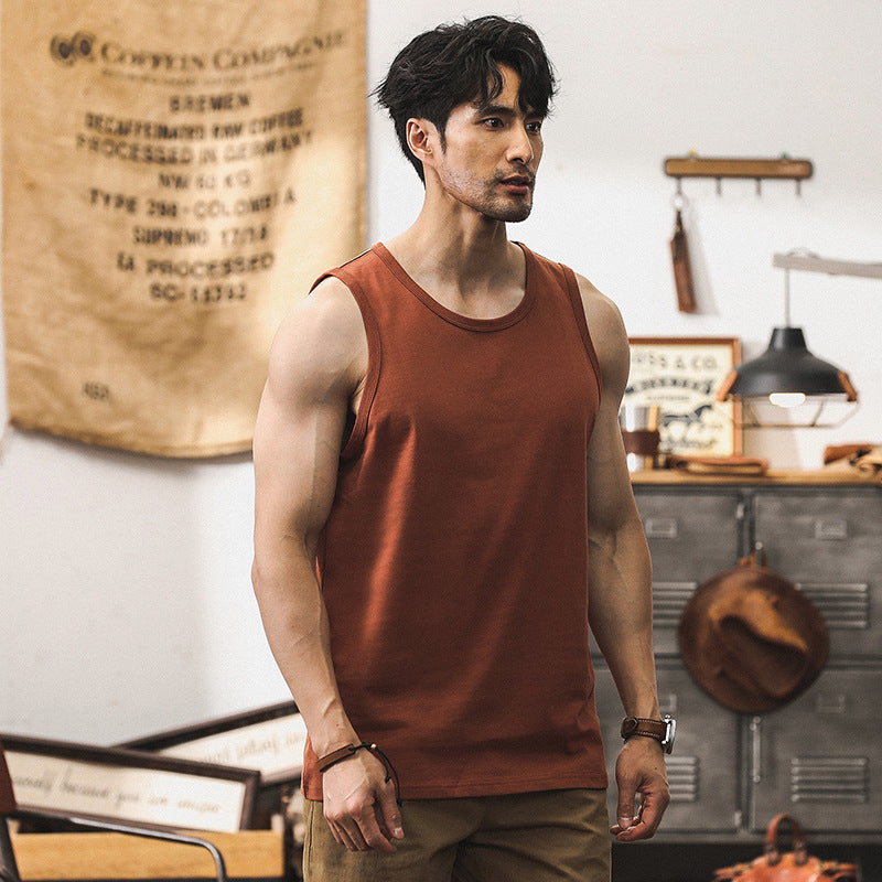 Men's Cotton Classic Crew Neck Tank Tops