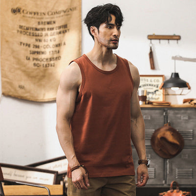 Men's Cotton Classic Crew Neck Tank Tops