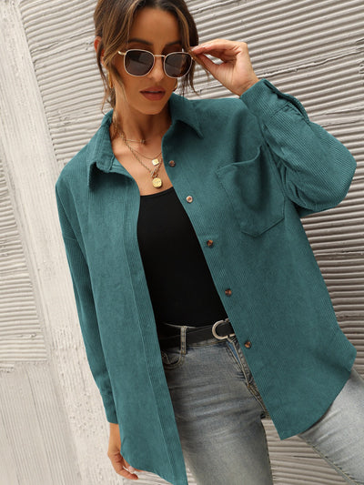 Women's Corduroy Button-Down Shirts