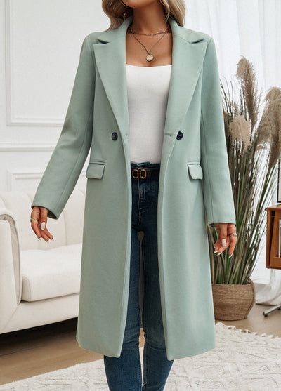 Women's Longline Double-Breasted Trench Coats