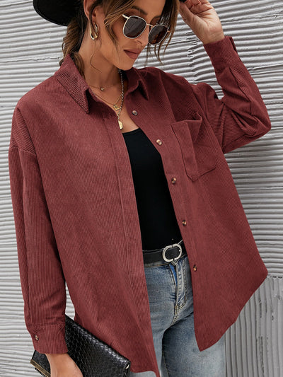 Women's Corduroy Button-Down Shirts