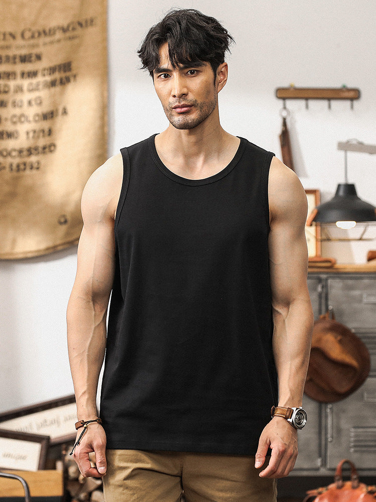 Men's Cotton Classic Crew Neck Tank Tops