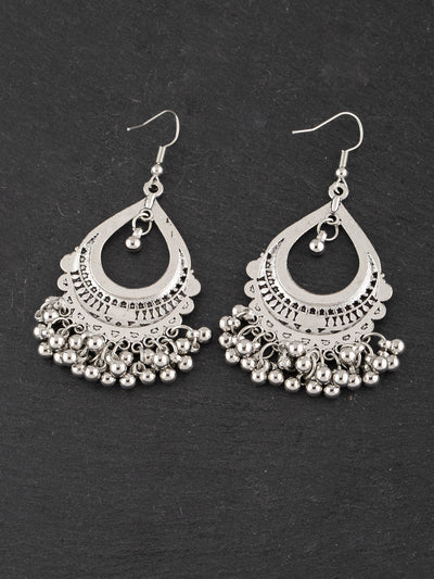 Ethnic-Style Alloy Jhumka Earrings