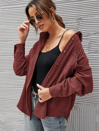 Women's Corduroy Button-Down Shirts
