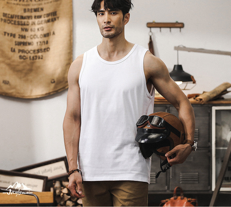 Men's Cotton Classic Crew Neck Tank Tops