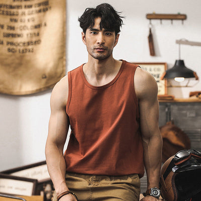 Men's Cotton Classic Crew Neck Tank Tops