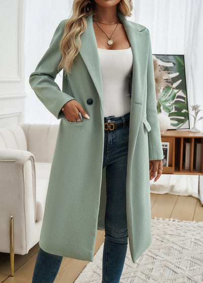 Women's Longline Double-Breasted Trench Coats
