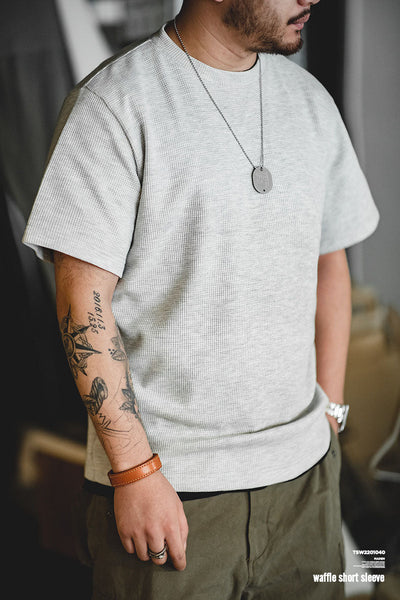 Men's Waffle-Knit Short Sleeve Tee